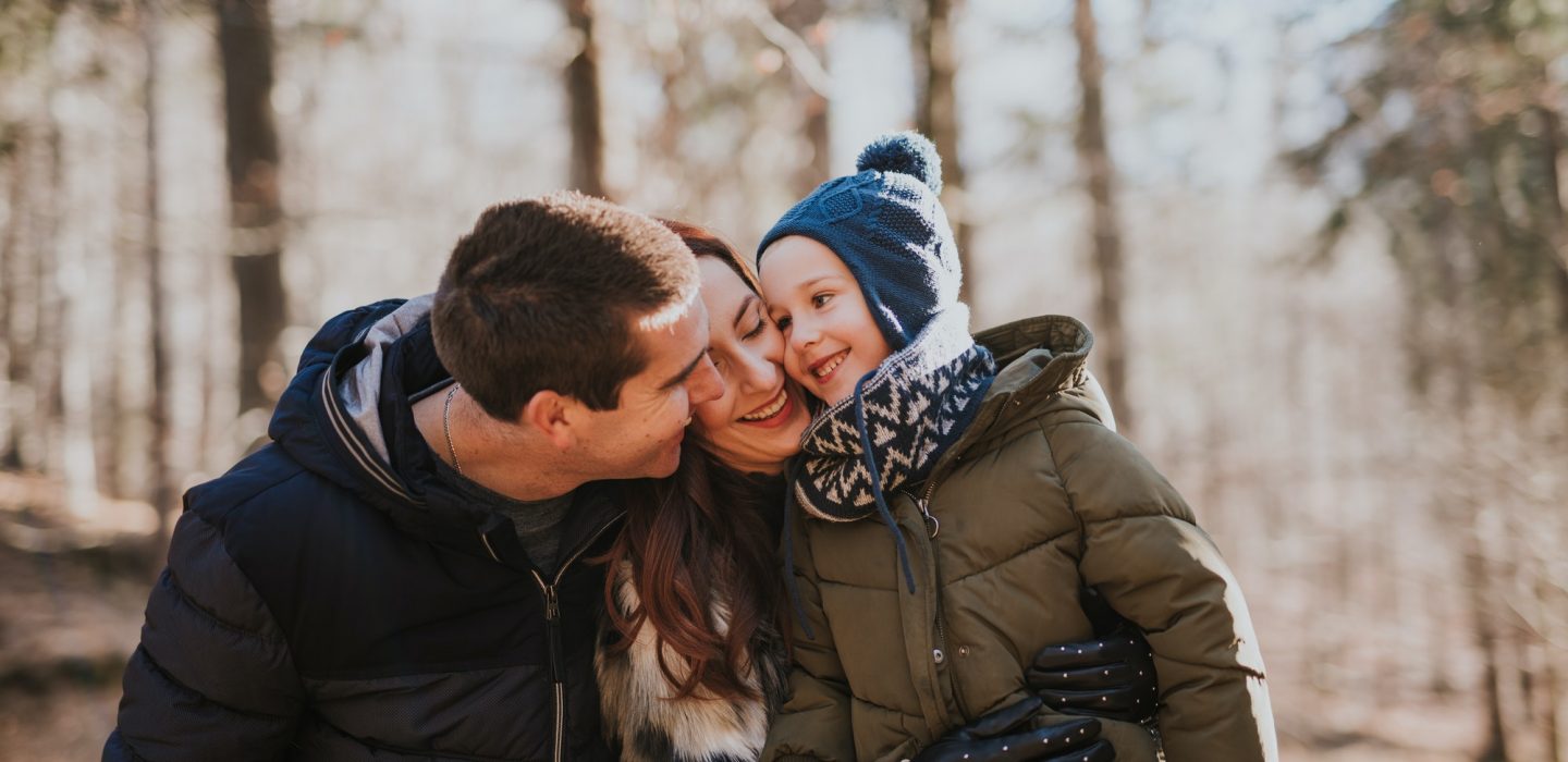 Family in nature